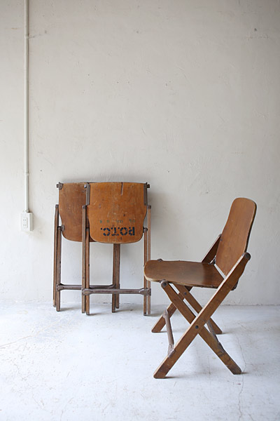 折りたたみ椅子　チェア　 フランスアンティーク / ブロカント / brocante / 店舗什器