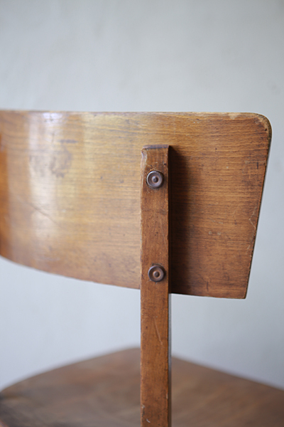 フランス　アンティーク / ブロカント / brocante / 店舗什器  木製椅子　フランス　チェア