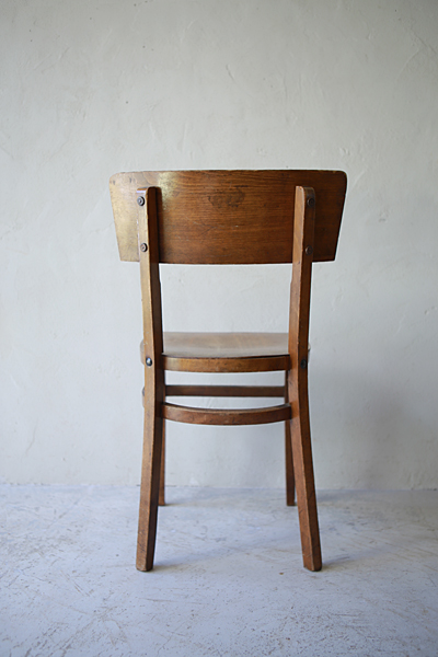 フランス　アンティーク / ブロカント / brocante / 店舗什器  木製椅子　フランス　チェア